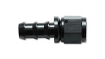 -10 Straight Push-On Hose End - Aluminum - Black A