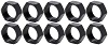 10 pk 5/8-18 LH Alum Jam Nut Thin OD Black