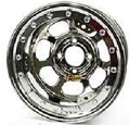 15^ D. x 8^ W x 3^ BS.   5 on 4-3/4^ B/L WHEEL