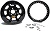 15 x 8 in, 3^ 5 x 4.75 BLACK - BL WHEEL