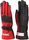 2-LYR SFI-5 GLOVE MED RED