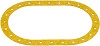 24 HOLE OVAL FUEL FILLER TOP GASKET 6^ x 10^