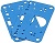 3 Circuit Non-Stick Metering Block Gasket (blue)
