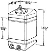 3 GALLON DRAG UPRIGHT GAS TANK