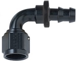 90 DEGREE 6 AN HOSE BARB TO 6 AN FEMALE