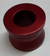 ALUM SPACER 1/2''ID FLAT X .845'' LONG RED
