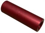 ALUM SPACER 3/8'' ID FLAT X 2'' LONG   RED
