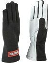 BASIC RACE GLOVE MED BLACK WITH WHITE PALMS