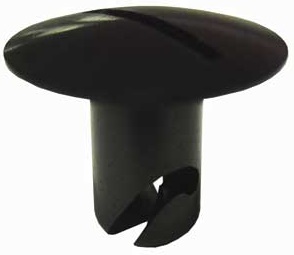 Black 7/16" Aluminum  BIG Oval Head .450" Grip