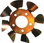 Brake Cooling Fan, Passenger Side, Hub Mounted, 11-1/2 in Diameter, 5 x 4-1/2 to