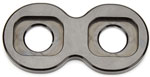 Bulkhead Plate, 2 Port, 6 AN O - Ring