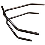 Bumper, Rear, 1^, Chromoly, Black, Sprint Car