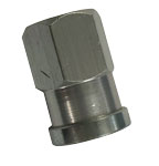 COVER NUT SHORT Q/C PLAIN ALUM