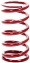 Coil Spring, Coil-Over, 2.250 in ID, 8.000 in Length, 800 lb/in Spring Rate, Red