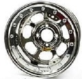 EBAY / 15^ D. x 8^ W x 3^ BS.   5 on 4-3/4^ B/L WHEEL