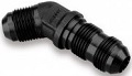 Elbow, 45§ Bulkhead -16 - Aluminum - Black Anodize