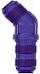 Elbow, 45§ Bulkhead -6 - Aluminum
