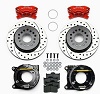 FDL P/S Park Brake Kit, Drilled, Red