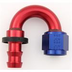FITTING -12 180º Push-On Hose End - Alum