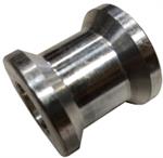 FLAT ALUM SPACER 1^ OD. x 1/2'' ID  x 1'' LONG