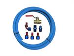 FUEL LINE KIT #8 ALUMINUM FITTINGS (BLACK)