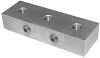 Firewall Junction, 3 Hole, 1/8 in NPT, Aluminum