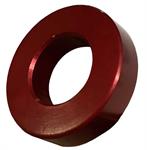 Flat  Alum. Spacer 1^ x 1/2'' ID x 1/4'' LONG   (RED)