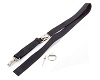 HELMET RESTRAINT BELT - BLACK