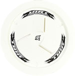 Mud Cover, Bolt-On, Vented, White, 15 in