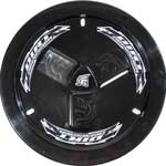 Mud Cover, Bolt-On, vented black