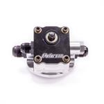 Oil Filter Mount, Primer Pump, 12 AN Male Ports, 13/16-16 in Center Thread, Alum