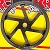 PULLEY, 6^ SERP, FOR IRON PUMP