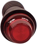 RED GAUGE WARNING LIGHT ASSEMBLY *STROBE*