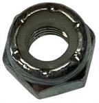 REGULAR NYLOCK NUT, 1/4^-28  F.   ZINC