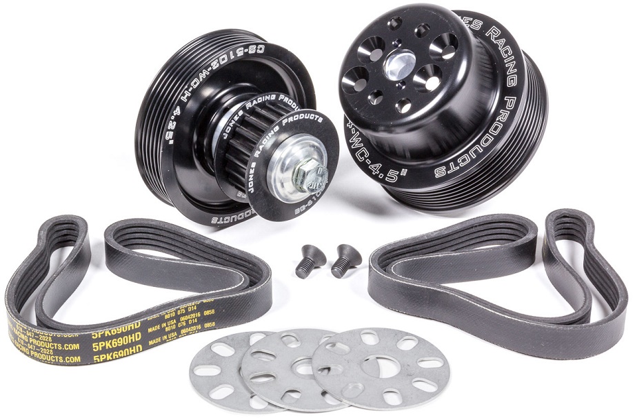 Sbc serpentine cheap pulley kit