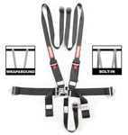 SEAT BELT SET  HANS READY BLACK
