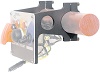 Switch Panel Bracket, Clamp-On, 3 in Bolt Spacing,