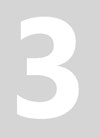 WHITE  6 INCH NUMBER - # 3