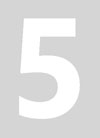 WHITE  6 INCH NUMBER - # 5