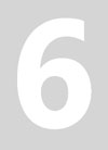 WHITE  6 INCH NUMBER - # 6