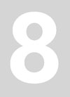 WHITE  6 INCH NUMBER - # 8