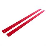 Wear Strip, North American Sportsman, 107 x 3 in, Plastic, Red, Pair