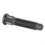 Wheel Stud, 5/8-11, 3 in Long, .550^ Knurl,  Black