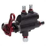 Wing Valve, Hydraulic Adjustment, Black / Red Finish, Sprint Car, Each