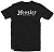 XXLARGE BLACK TEE SHIRT  W/H IN WHITE