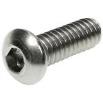 ZINC BUTTON HEAD BOLT, 1/4^-28 F. x 3/4^