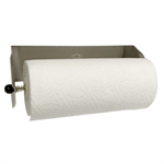 Shop Towel Holder, Roll Style, Aluminum, Natural, Each