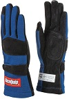 LARGE 2-LAYER SFI-5 GLOVE    BLUE