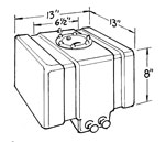 Fuel Cell, Drag Race, 5 gal, 13^ x 13^ x 8 in Tall, Two 8 AN Outlet