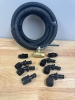 FUEL LINE KIT #8 (BLACK) Rear Filter Mount ALUMINUM